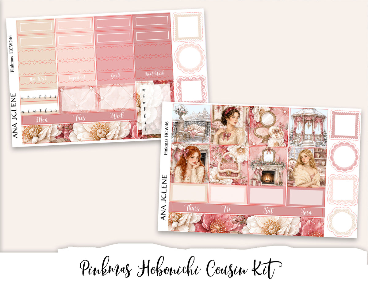 PINKMAS Hobonichi Cousin Weekly Planner Sticker Kit