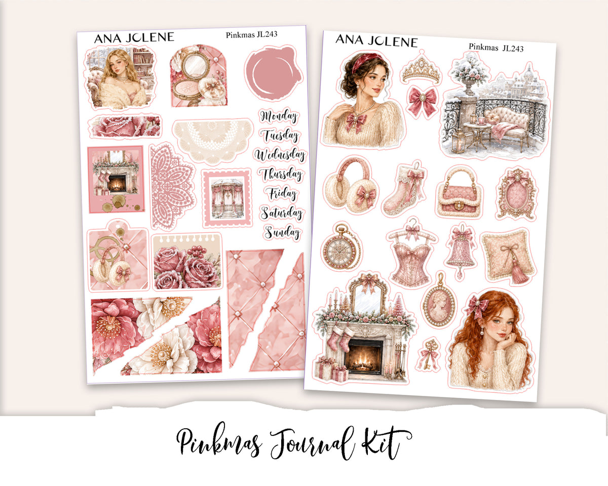 PINKMAS Mini Journal Sticker Kit