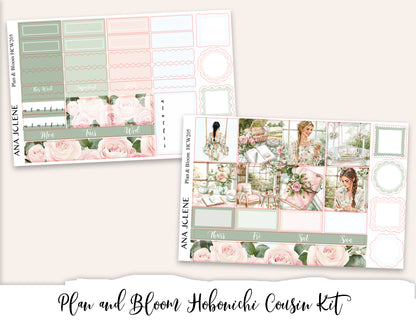 PLAN AND BLOOM Hobonichi Cousin Weekly Planner Sticker Kit