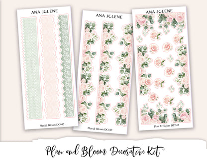 PLAN AND BLOOM  Decorative Planner Sticker Kit