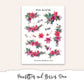 POINSETTIAS AND BERRIES Mini Journal Sticker Kit