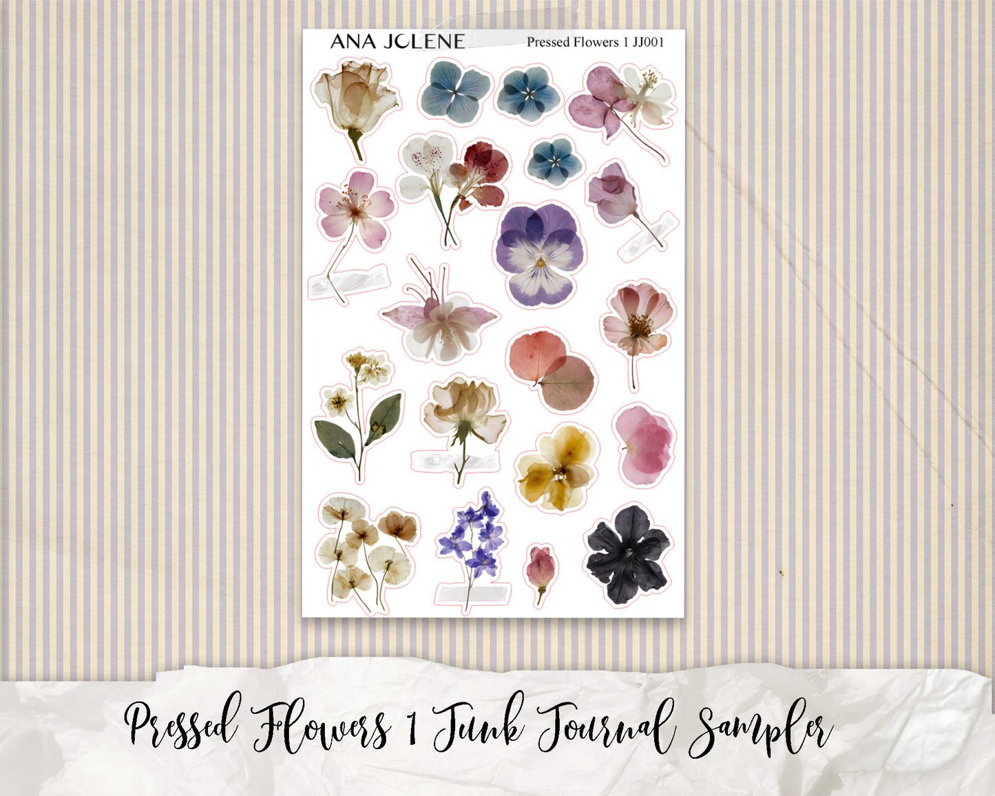 Pressed Flowers Junk Journal Sampler
