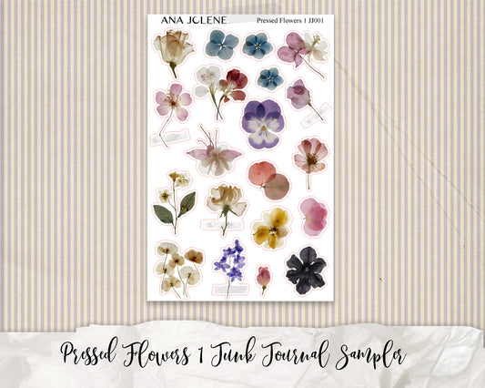 Pressed Flowers Junk Journal Sampler