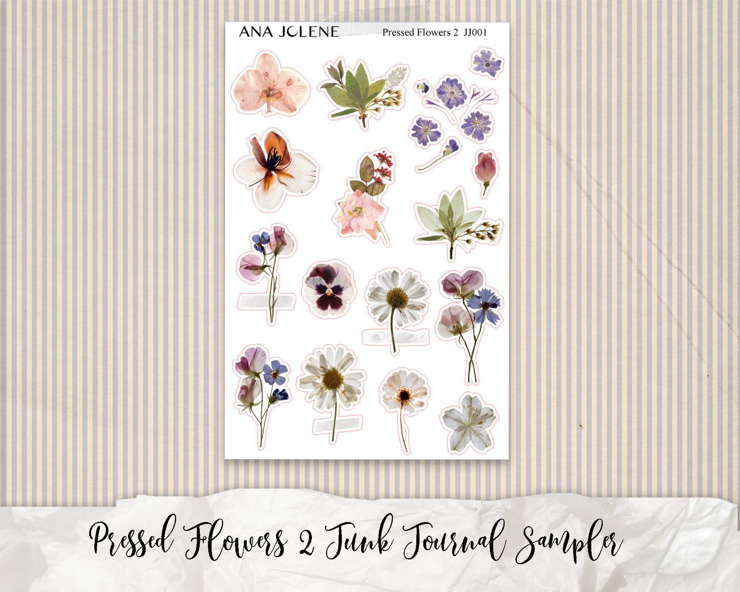 Pressed Flowers Junk Journal Sampler