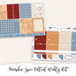 PUMPKIN SPICE Planner Sticker Kit (Vertical Weekly)