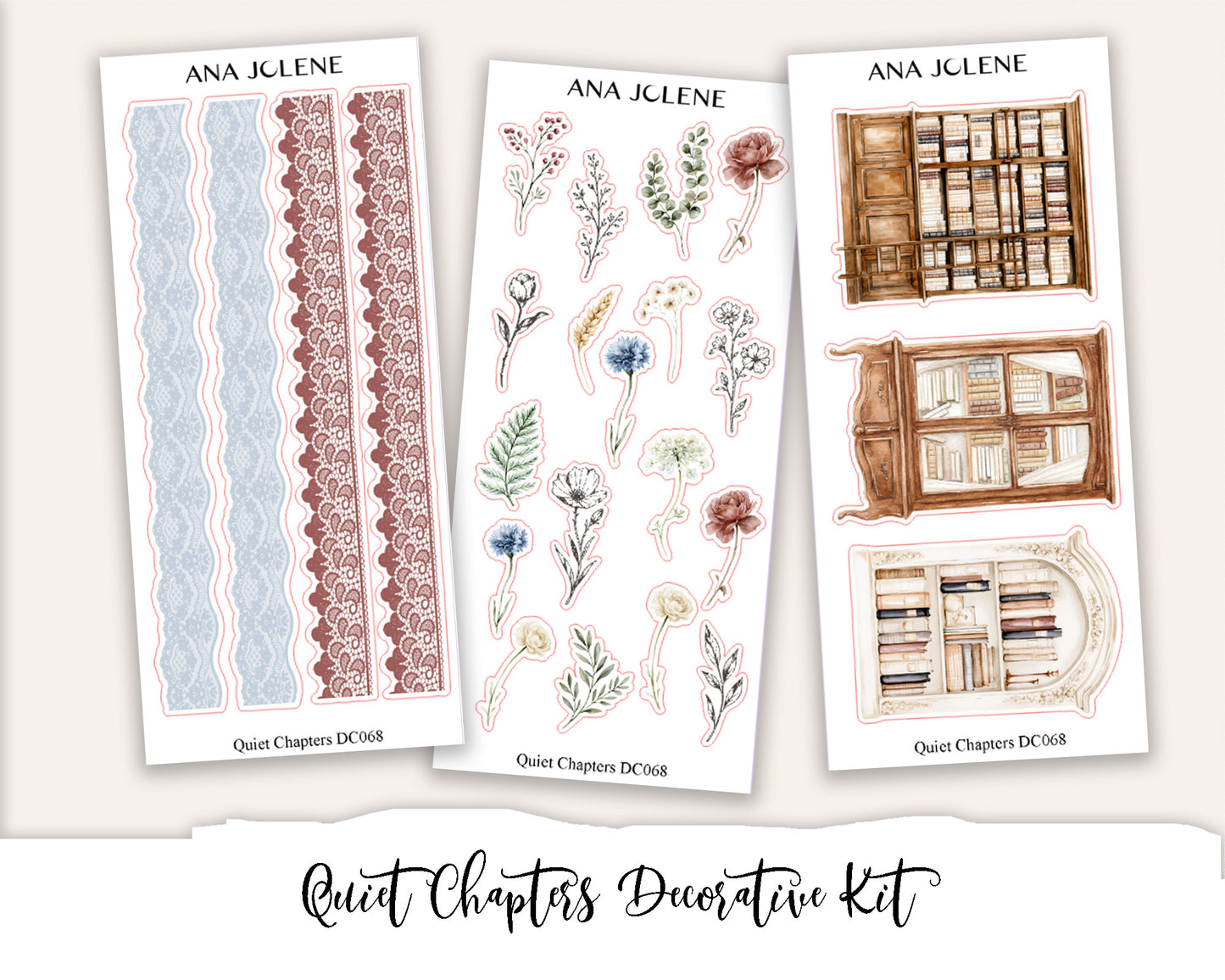 QUIET CHAPTERS  Decorative Planner Sticker Kit (Deluxe Edition)
