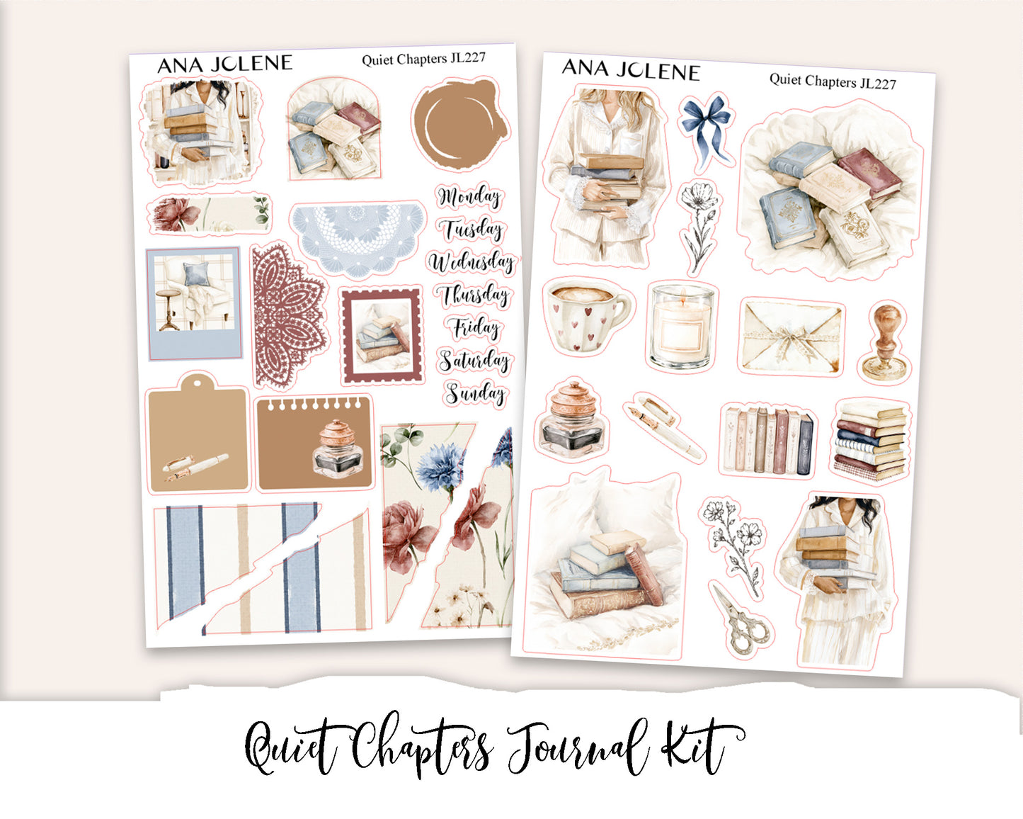 QUIET CHAPTERS  Mini Journal Sticker Kit (Deluxe Edition)