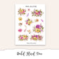RACHEL FLORAL Full Journal Sticker Kit