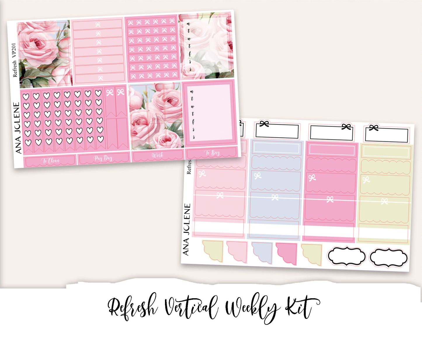 REFRESH Planner Sticker Kit (Vertical Weekly)