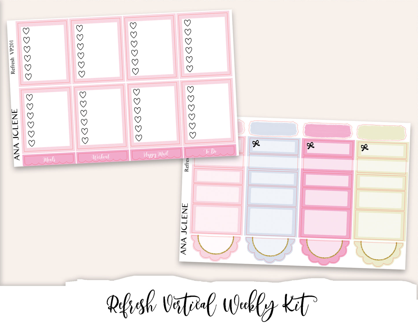 REFRESH Planner Sticker Kit (Vertical Weekly)