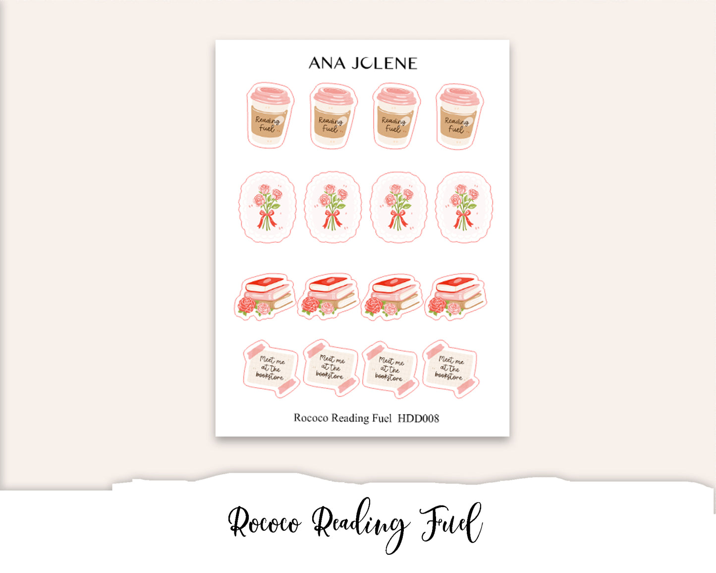ROCOCO BOOKS Deco Stickers