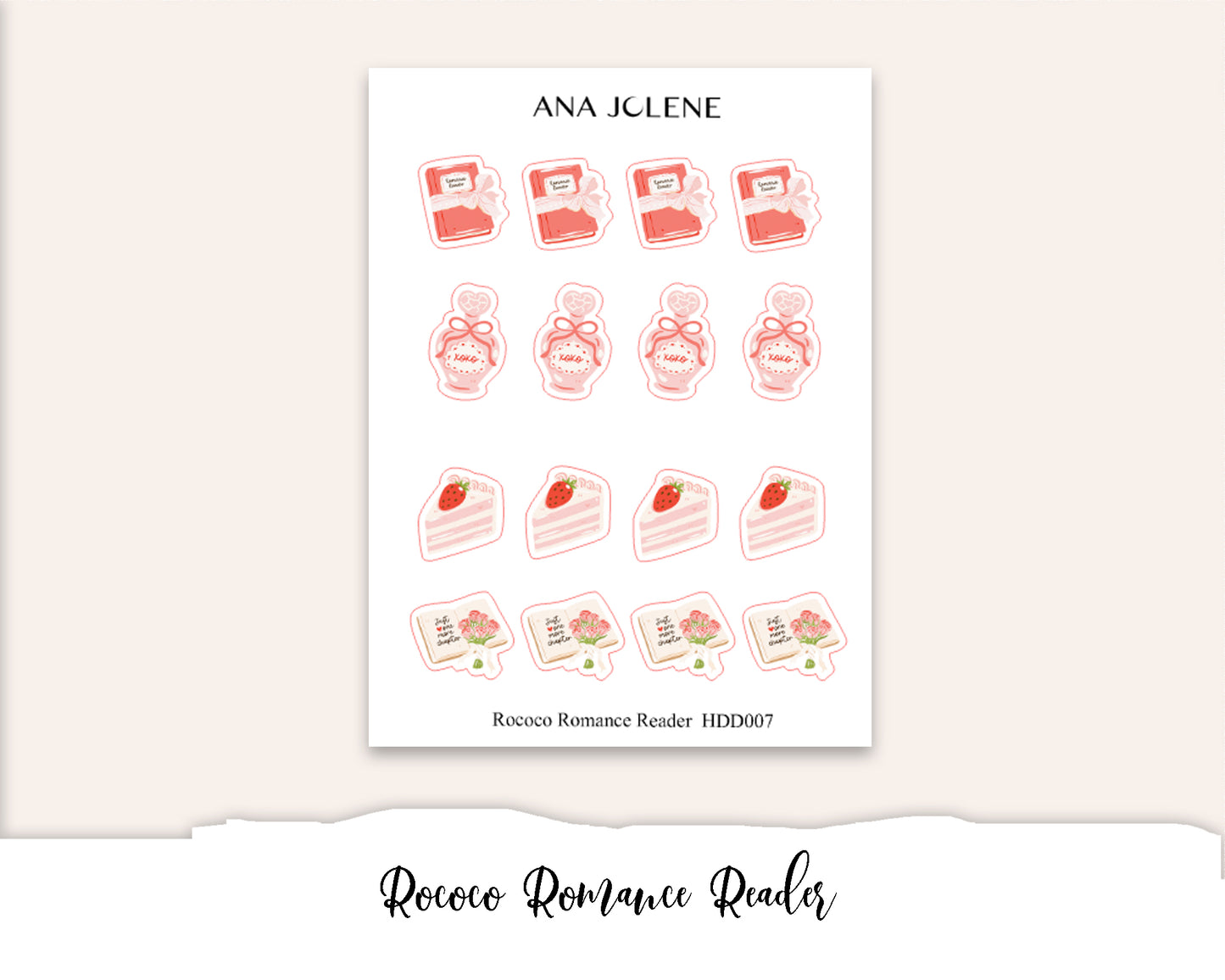 ROCOCO BOOKS Deco Stickers