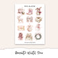 ROMANTIC WINTER  Mini Journal Sticker Kit