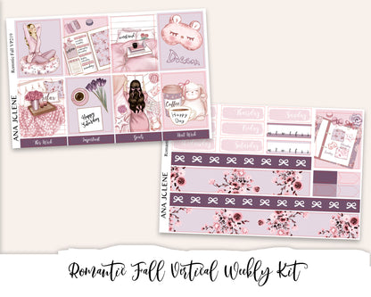 ROMANTIC FALL Planner Sticker Kit (Vertical Weekly)