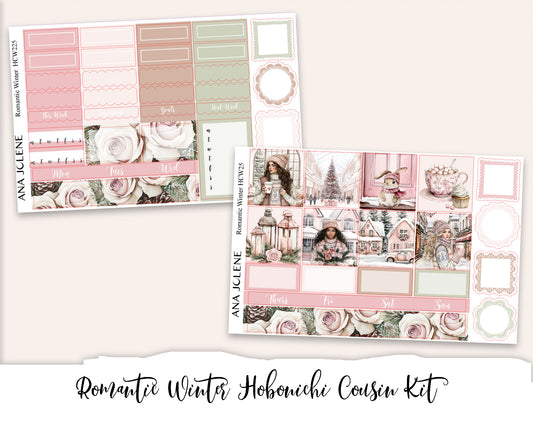 ROMANTIC WINTER  Hobonichi Cousin Weekly Planner Sticker Kit