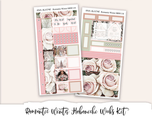 ROMANTIC WINTER Hobonichi Weeks Planner Sticker Kit