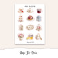 ROSE TEA Hobonichi Cousin Weekly Planner Sticker Kit