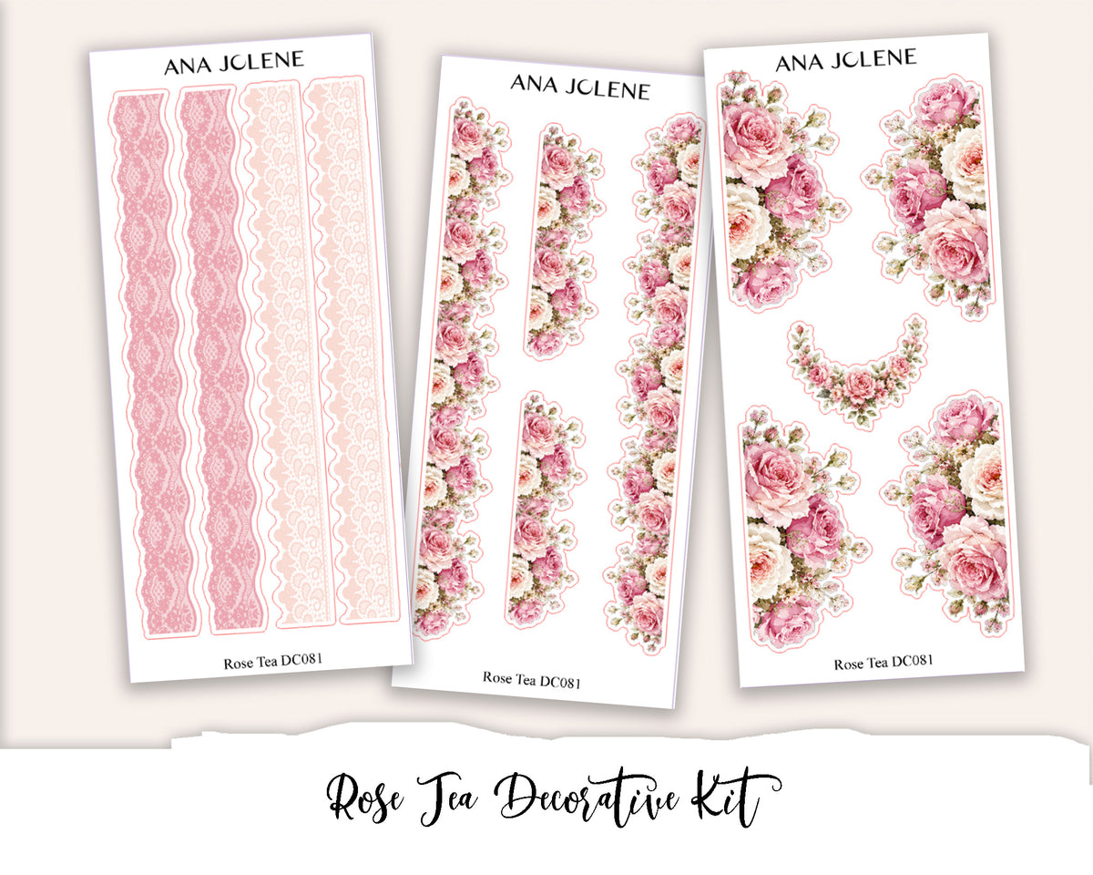 ROSE TEA Decorative Planner Sticker Kit