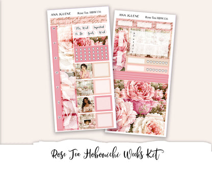 ROSE TEA Hobonichi Weeks Planner Sticker Kit