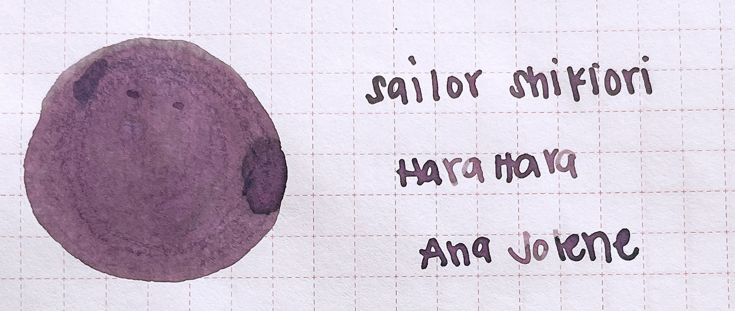 Sailor Shikiori Fountain Pen Ink Samples