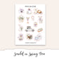 SCANDAL IN SPRING Decorative Planner Sticker Kit