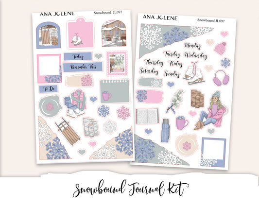 SNOWBOUND Mini Journal Sticker Kit