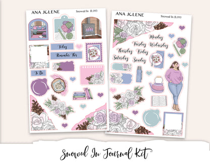 SNOWED IN Mini Journal Sticker Kit