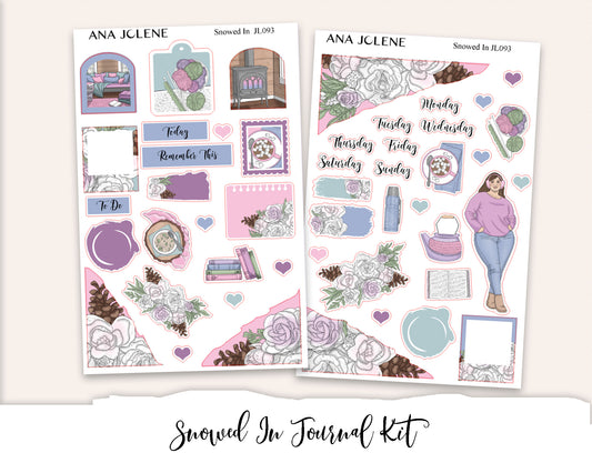 SNOWED IN Mini Journal Sticker Kit