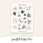 SNOWFLAKE KISSES Mini Journal Sticker Kit