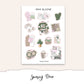 SNOWY Mini Journal Sticker Kit
