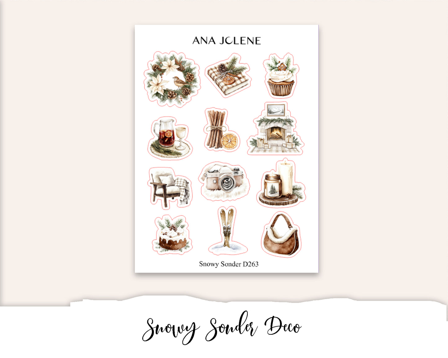 SNOWY SONDER  Mini Journal Sticker Kit