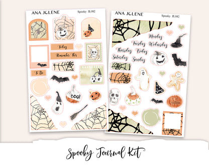 SPOOKY Mini Journal Sticker Kit