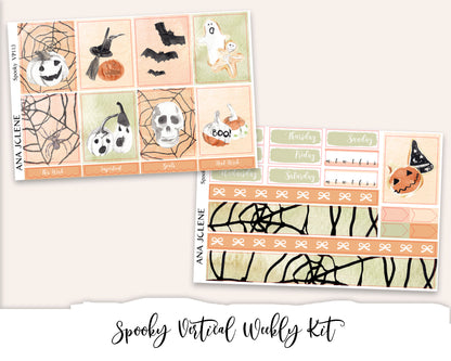 SPOOKY Planner Sticker Kit (Vertical Weekly)