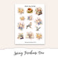 SPRING FARMHOUSE Hobonichi Cousin Weekly Planner Sticker Kit