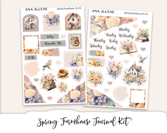 SPRING FARMHOUSE Mini Journal Sticker Kit