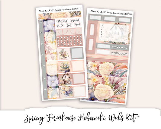 SPRING FARMHOUSE Hobonichi Weeks Planner Sticker Kit