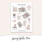 SPRING GARDEN Hobonichi Cousin Weekly Planner Sticker Kit
