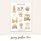 SPRING SUNSHINE Planner Sticker Kit (Vertical Weekly)