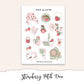 STRAWBERRY PATCH Planner Sticker Kit (Vertical Weekly)
