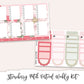 STRAWBERRY PATCH Planner Sticker Kit (Vertical Weekly)