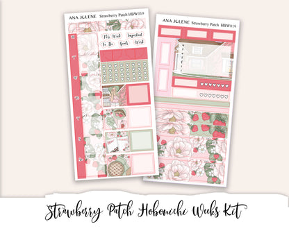 STRAWBERRY PATCH Hobonichi Weeks Planner Sticker Kit