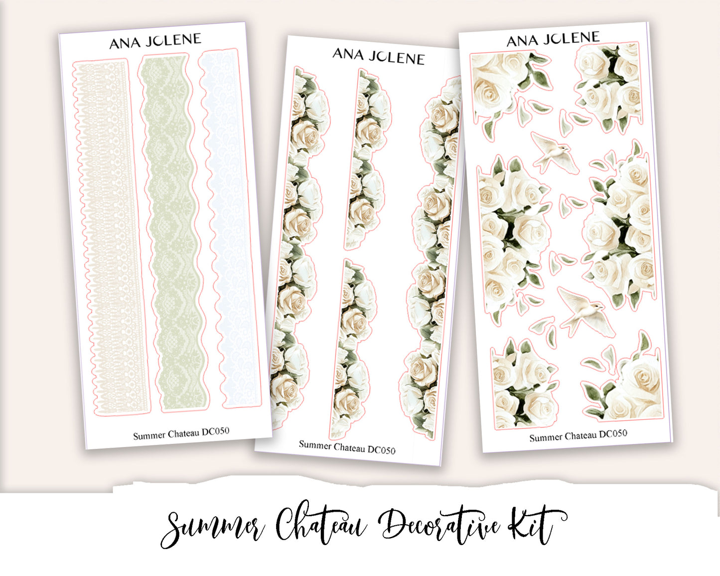 SUMMER CHATEAU Decorative Planner Sticker Kit