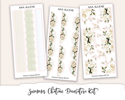 SUMMER CHATEAU Decorative Planner Sticker Kit