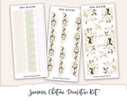 SUMMER CHATEAU Decorative Planner Sticker Kit