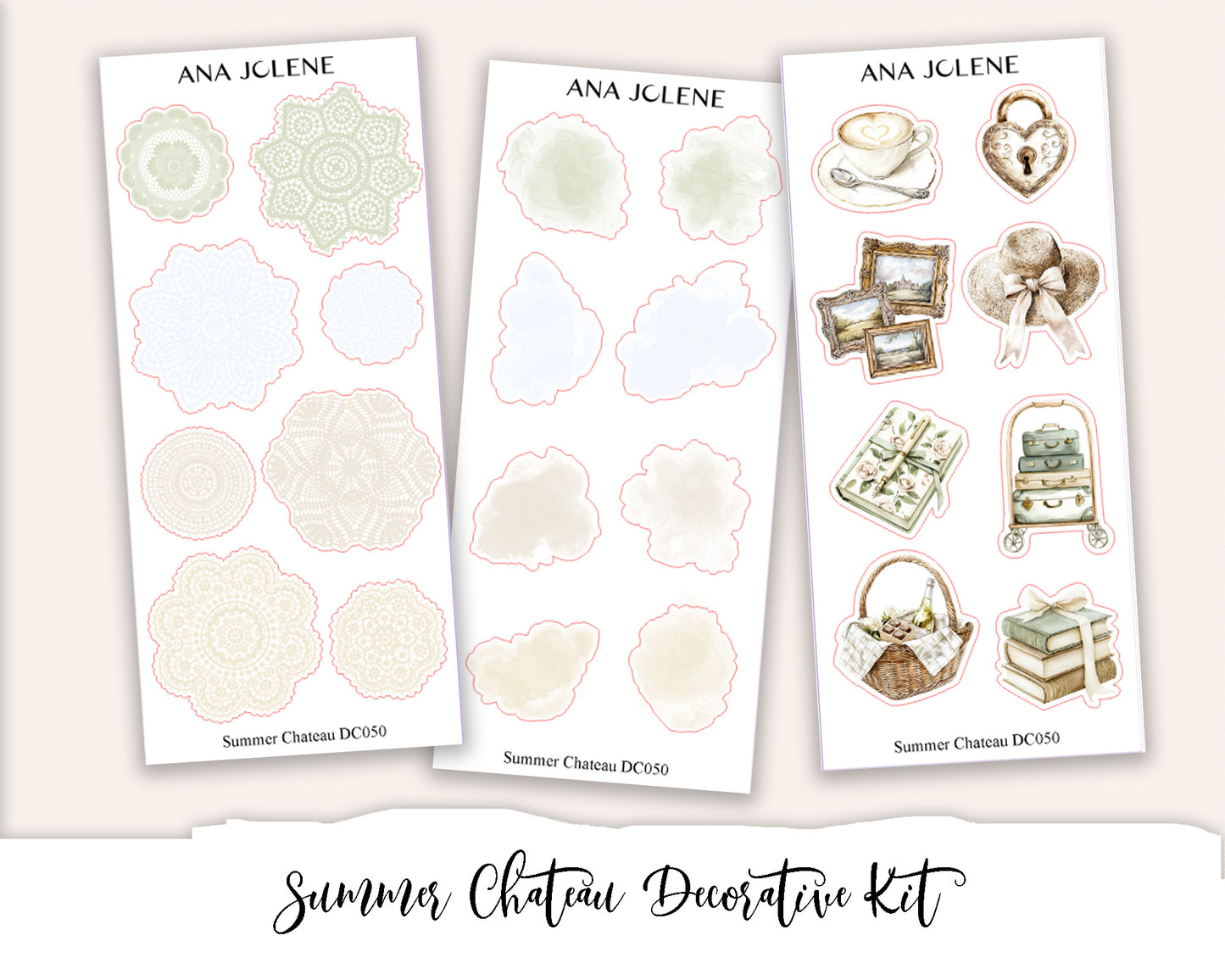 SUMMER CHATEAU Decorative Planner Sticker Kit