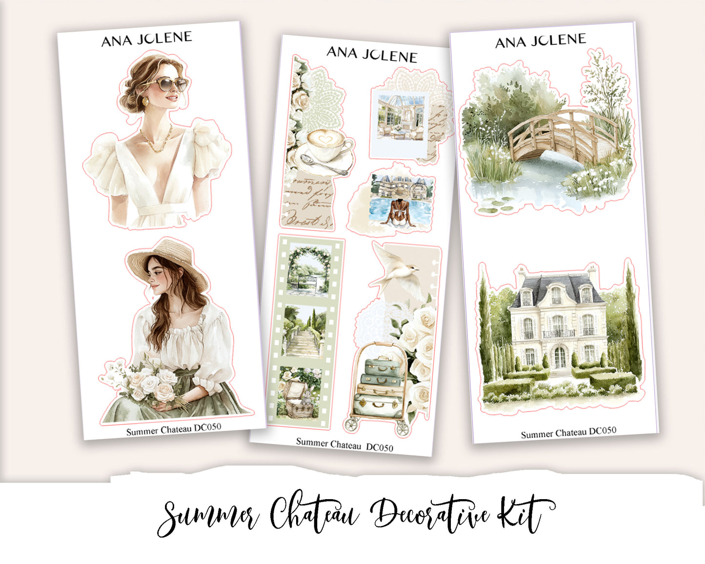 SUMMER CHATEAU Decorative Planner Sticker Kit