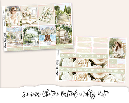 SUMMER CHATEAU Planner Sticker Kit (Vertical Weekly)