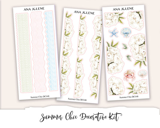 SUMMER CHIC Decorative Planner Sticker Kit