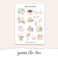 SUMMER CHIC  Planner Sticker Kit (Vertical Weekly)