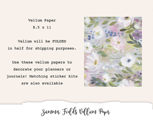 Summer Fields Vellum Paper